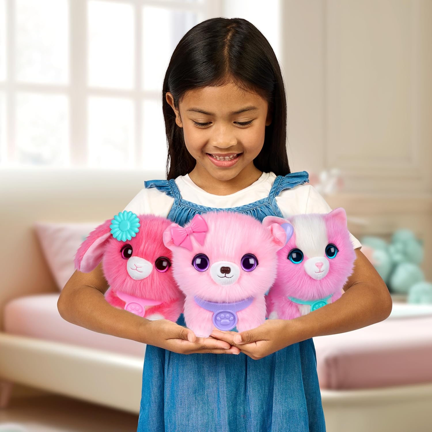 SCRUFFALUVS Pink Surprise Pet, Mystery Plush Toys, Stuffed Animals, Wash to Reveal 1 of 3 Rescue Surprise Toy Pets: Puppy, Bunny, or Kitty - Includes 8.7" Deluxe Carrier - Styles May Vary - Image 8